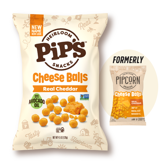 Cheddar Cheese Balls, 4.5oz  (12 Bags in 1 Case)