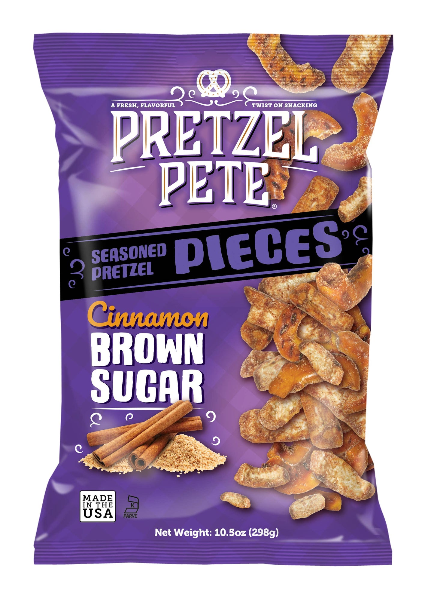 Cinnamon Brown Sugar Pretzel Pieces 9oz