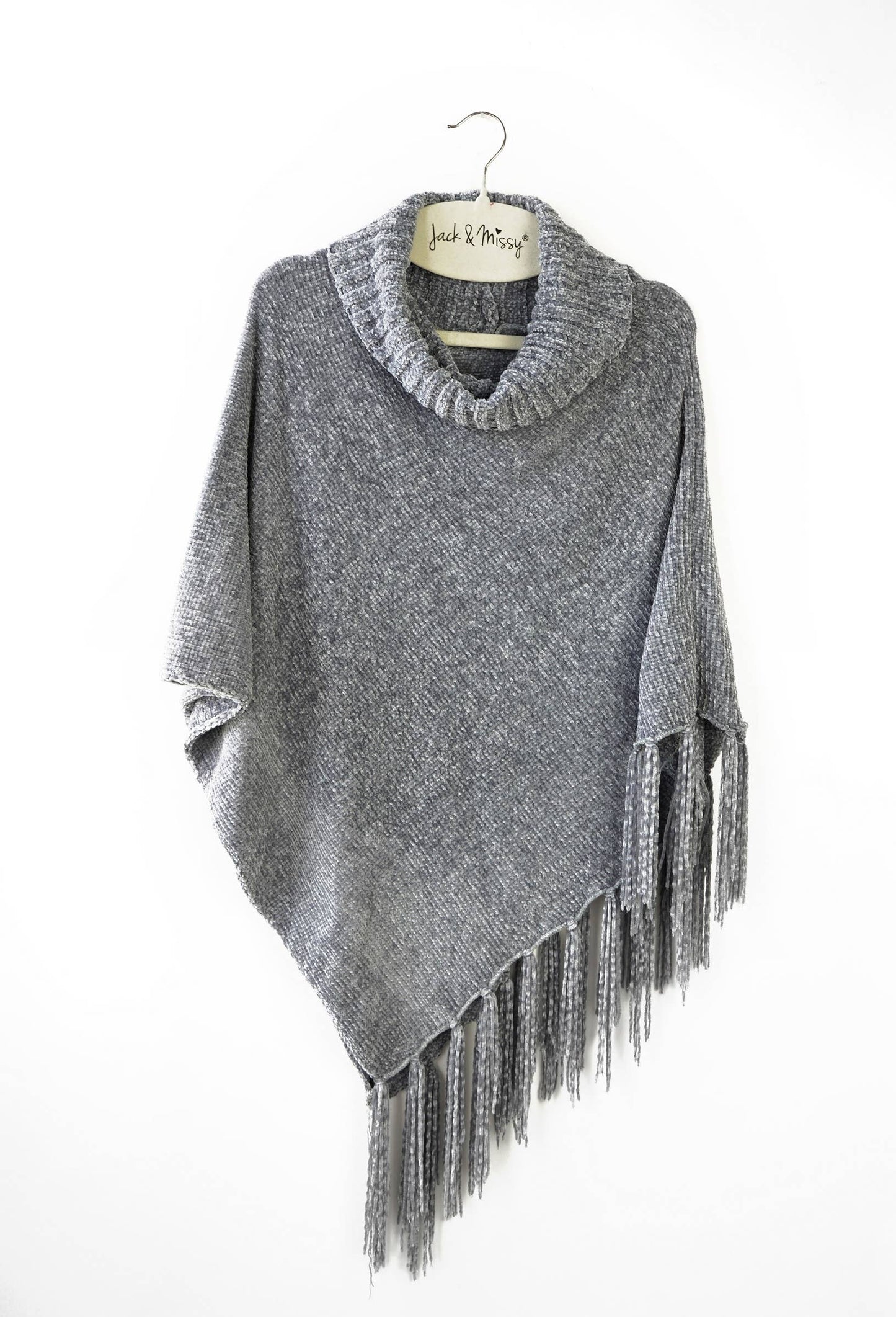 Britt's Knits Beyond Soft Chenille Poncho Open Stock: Blush