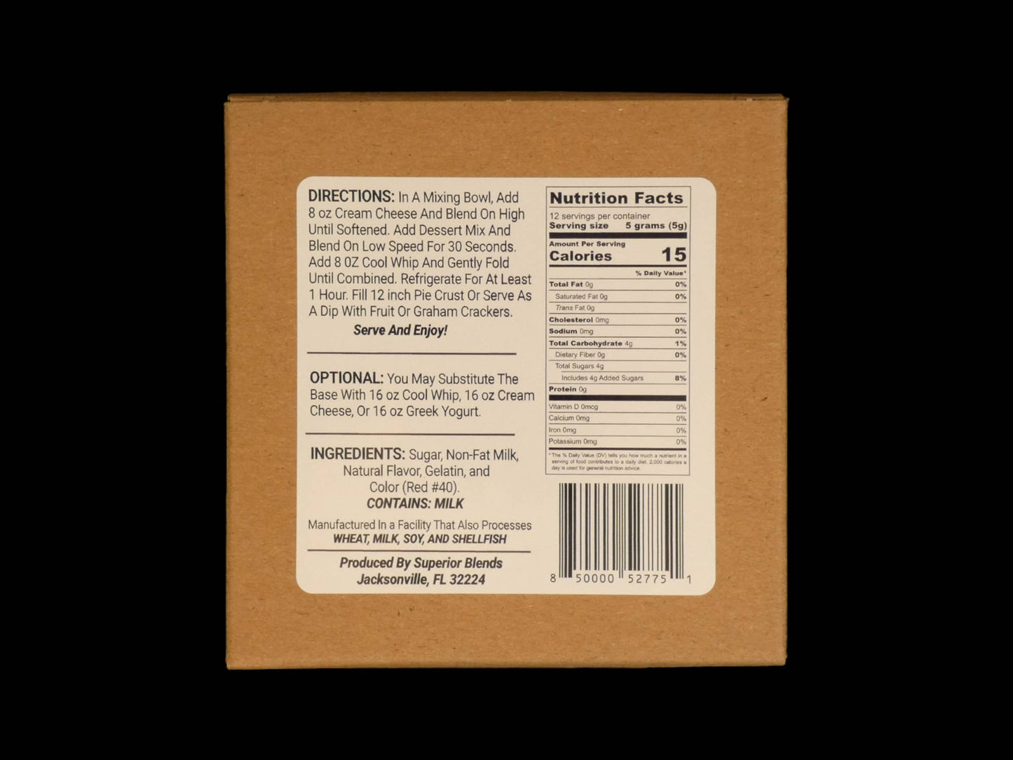 White Chocolate Strawberry Dessert Mix