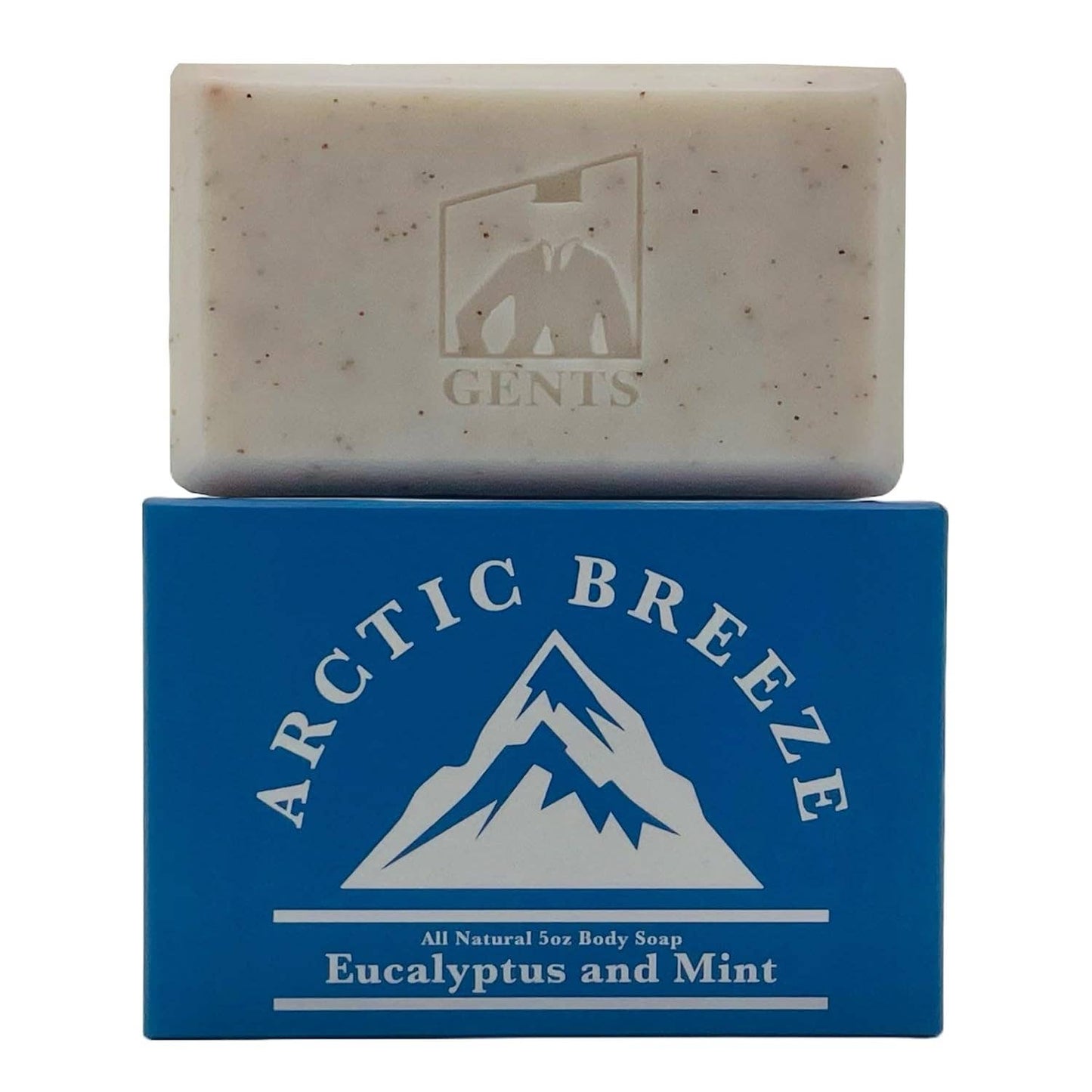 GENTS Body Soaps 5 oz All Natural 5 DIFFERENT SCENTS: Artic Breeze ( Eucalyptus Mint)