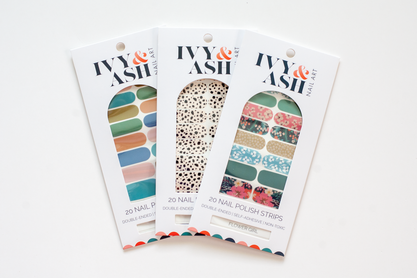 Flower Girl | Trendy Muted Floral Print Nail Wrap Set