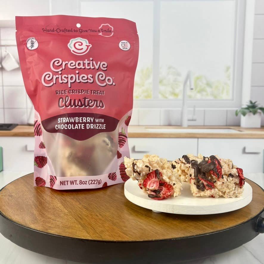 "Clusters" Chocolate Covered Strawberry Crispie Mix