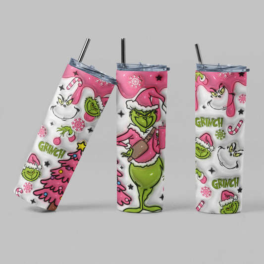 Basic Grumpy Christmas Green Guy Holiday Movie Tumbler