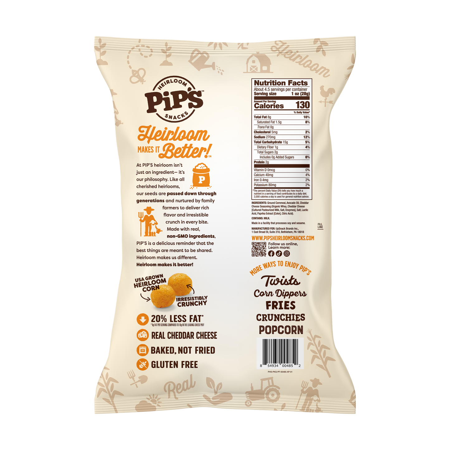 Cheddar Cheese Balls, 4.5oz  (12 Bags in 1 Case)