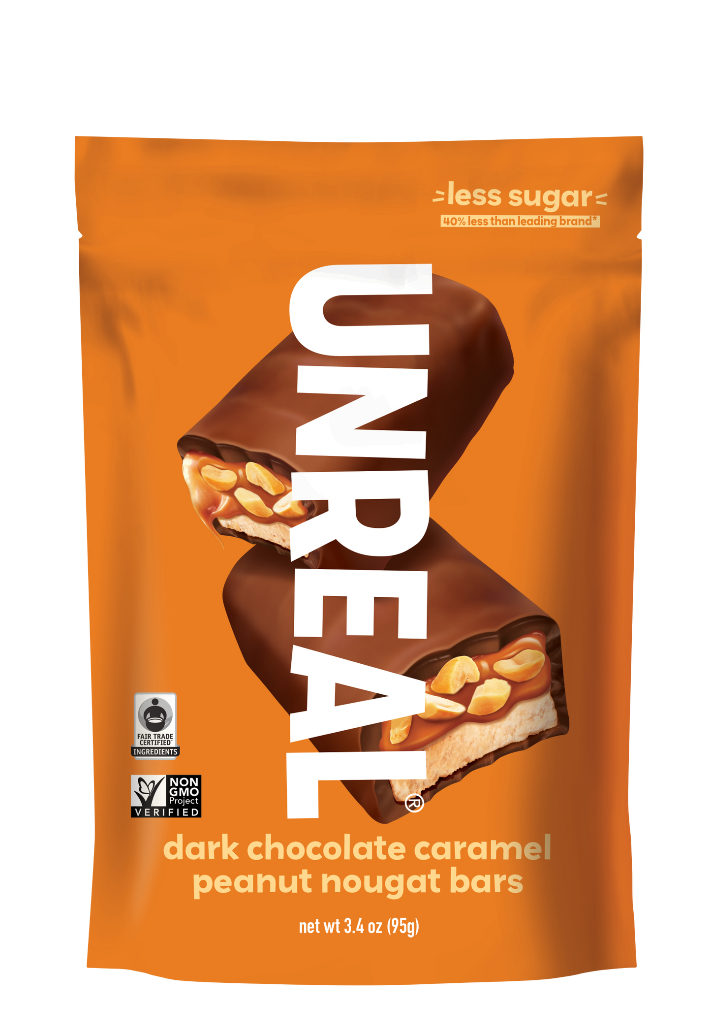 Dark Chocolate Caramel Peanut Nougat Bar - 6 Bag Case