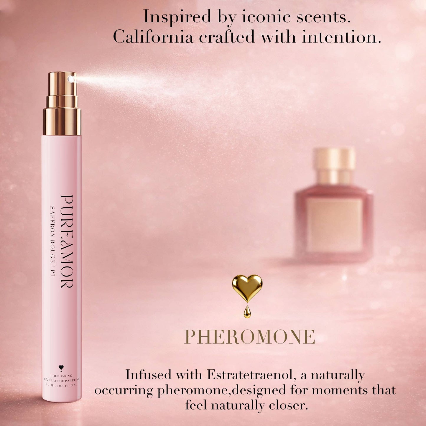 Saffron Rouge Pheromone Perfume 12ml Travel Size P3