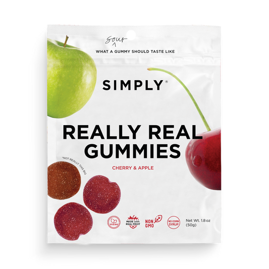 Really Real Gummies - Sour Apple & Cherry (1.8 oz Bags)