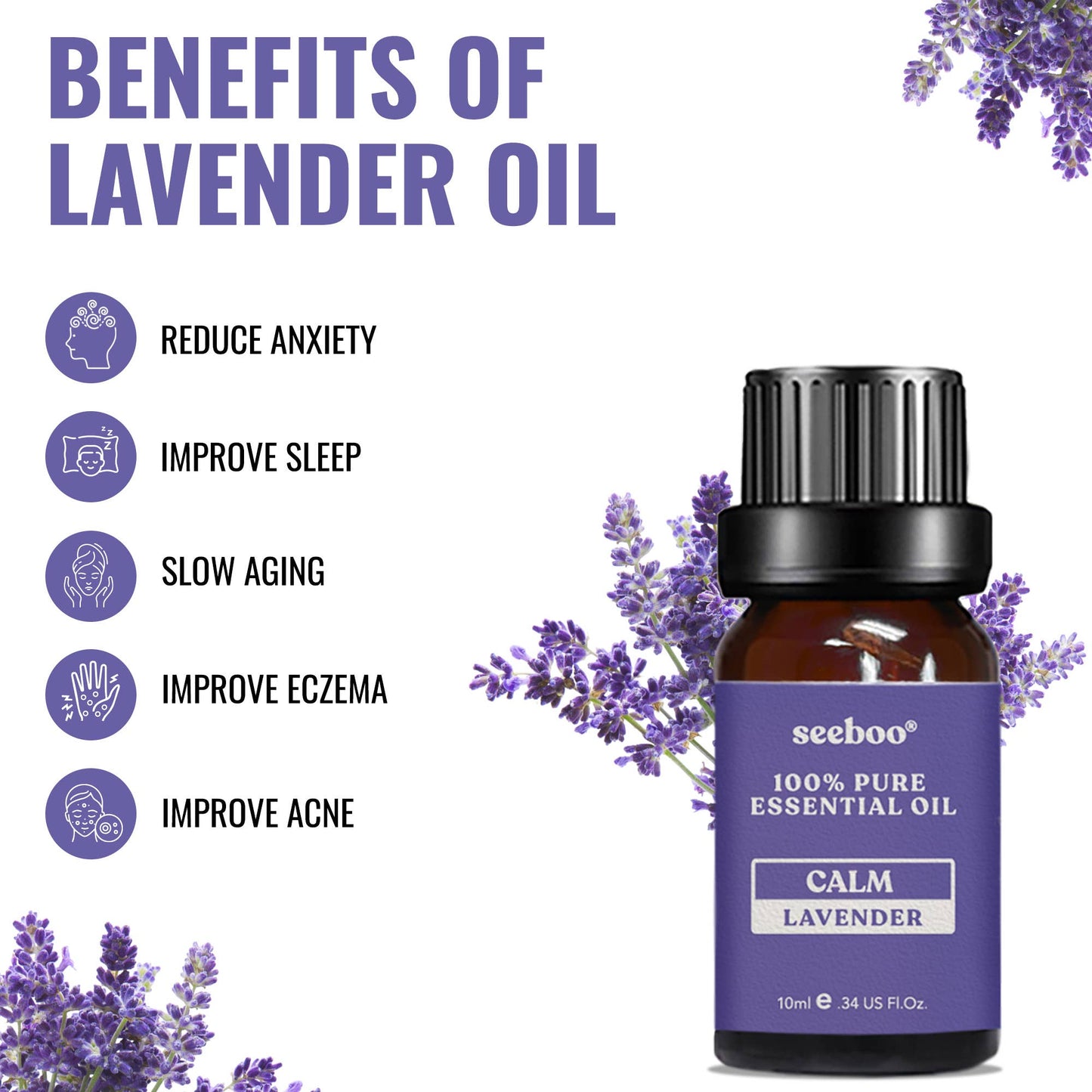100% PURE THERAPEUTIC GRADE ESSENTIAL OIL - LAVENDER