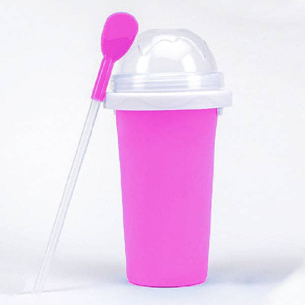 ProKitchen SQUEEZur Instant Slushie Maker Cup | Includes Straw/Spoon | NEW Colors!: Blue