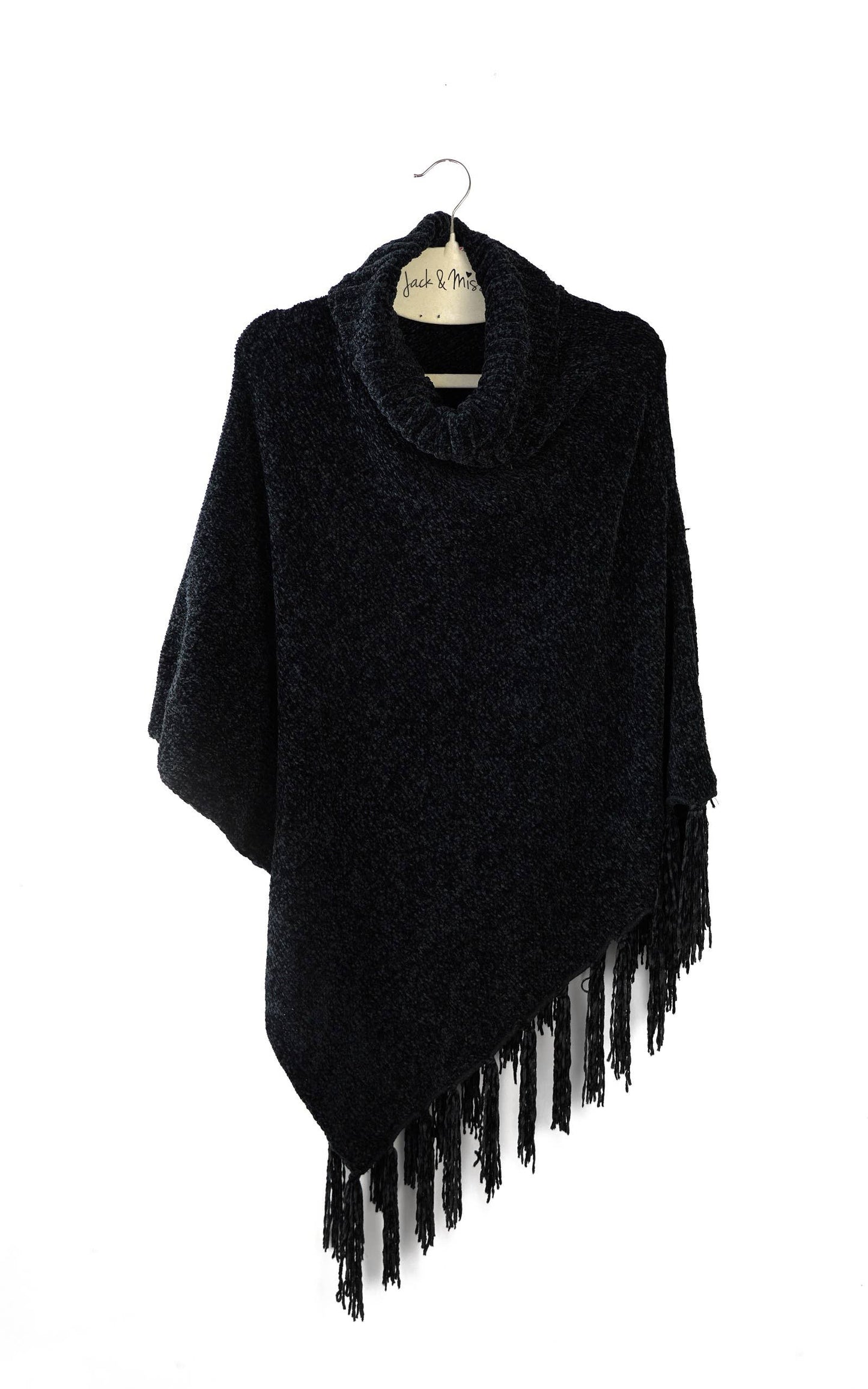 Britt's Knits Beyond Soft Chenille Poncho Open Stock: Blush