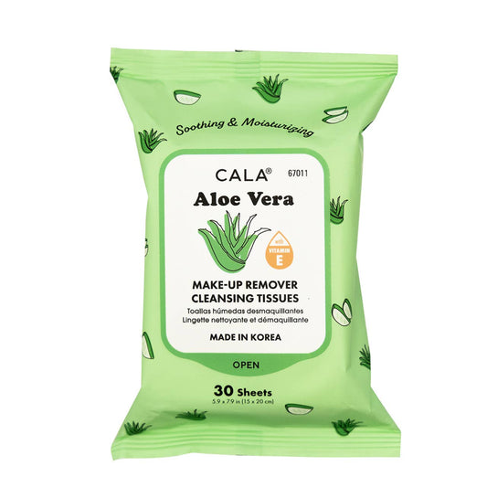 Cala Makeup Remover Wipes Tissue Cleanser: Aloe Vera