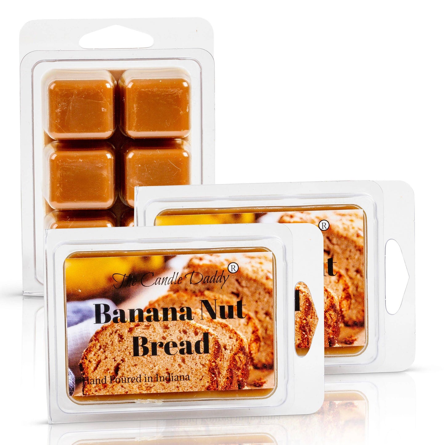 Banana Nut Bread Scented Wax Melt - 2 Ounces - 6 Cubes: 1 Pack of Wax Melts