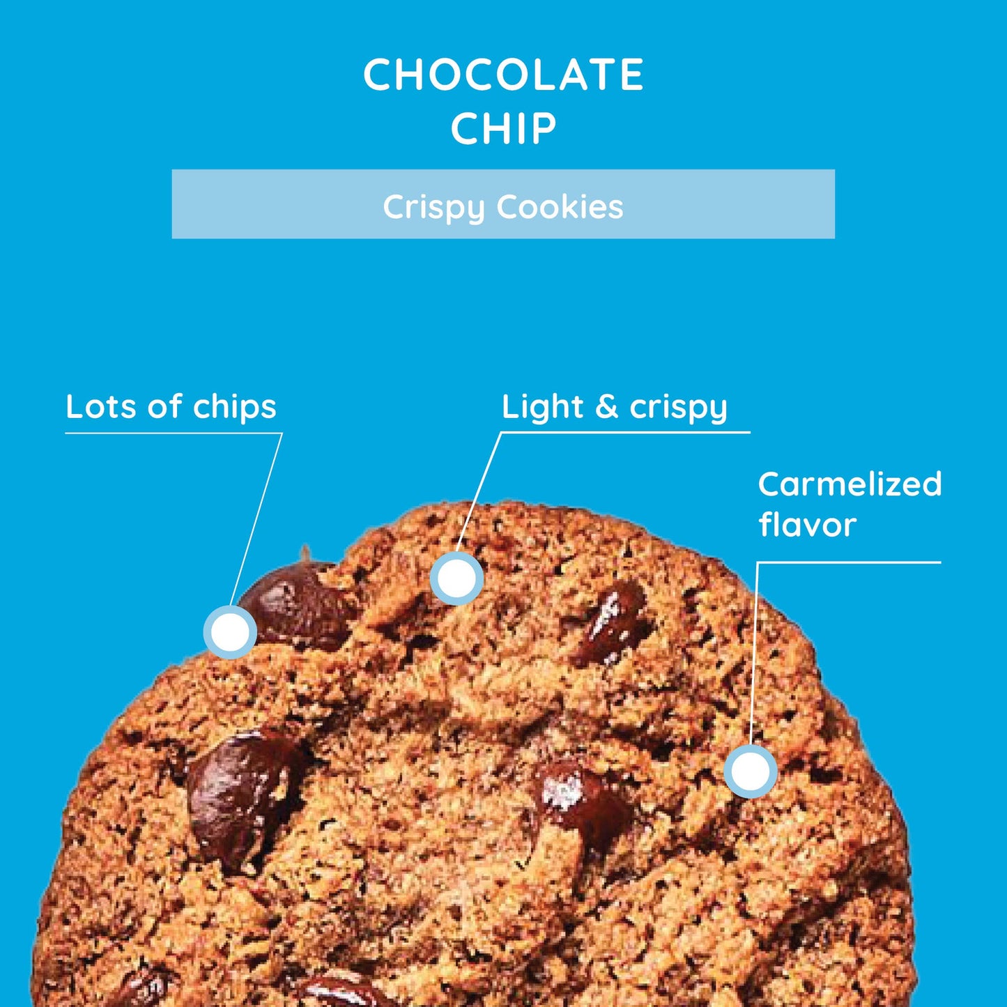 Crispy Chocolate Chip Cookies - 6.3 oz box