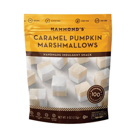 Handmade All-Natural Marshmallows - Caramel Pumpkin -4oz Bag