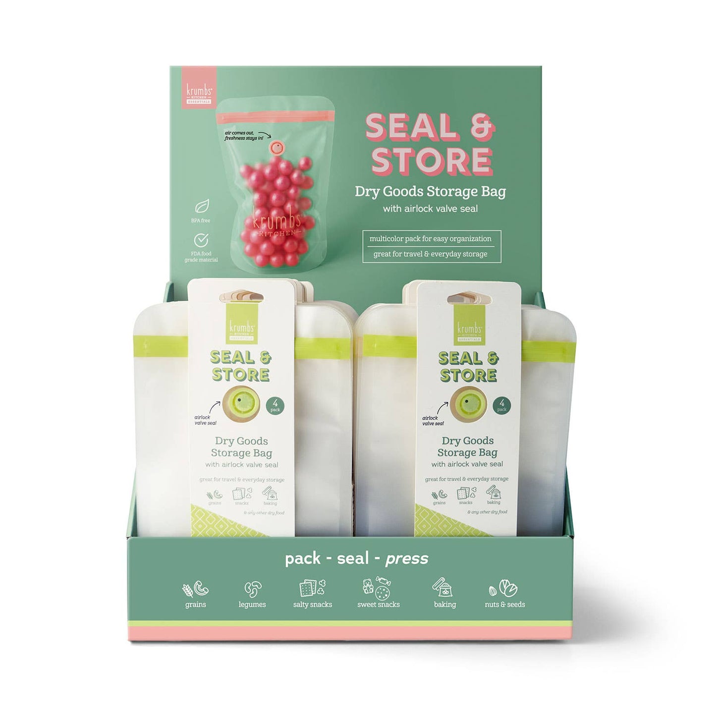 Krumbs Kitchen Essentials Dry Goods Storage Bags