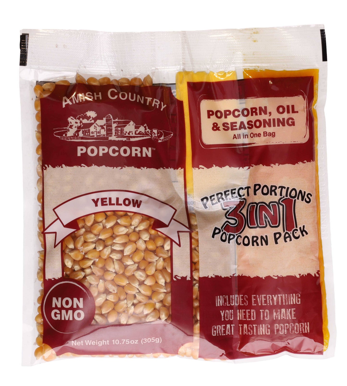 10.75oz Tri-Pack of Yellow Popcorn