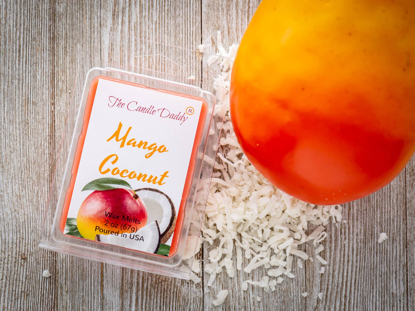 MANGO COCONUT - TROPICAL MANGO & COCONUT SCENTED WAX MELT