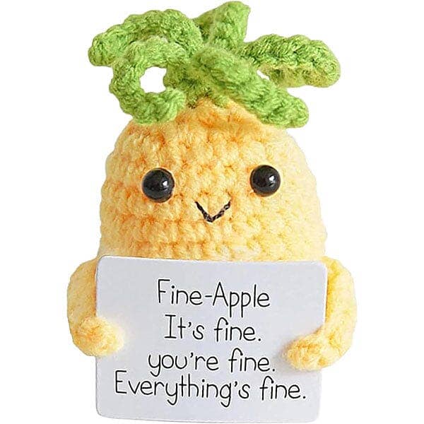 CalmiMates Mini Emotional Support Crochet Plush Toy Collection (1pc) Multiple Styles: Emotional Support Pickle