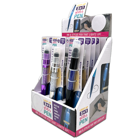 So Much Fun! 3-IN-1 Light Up Glitter Pen -