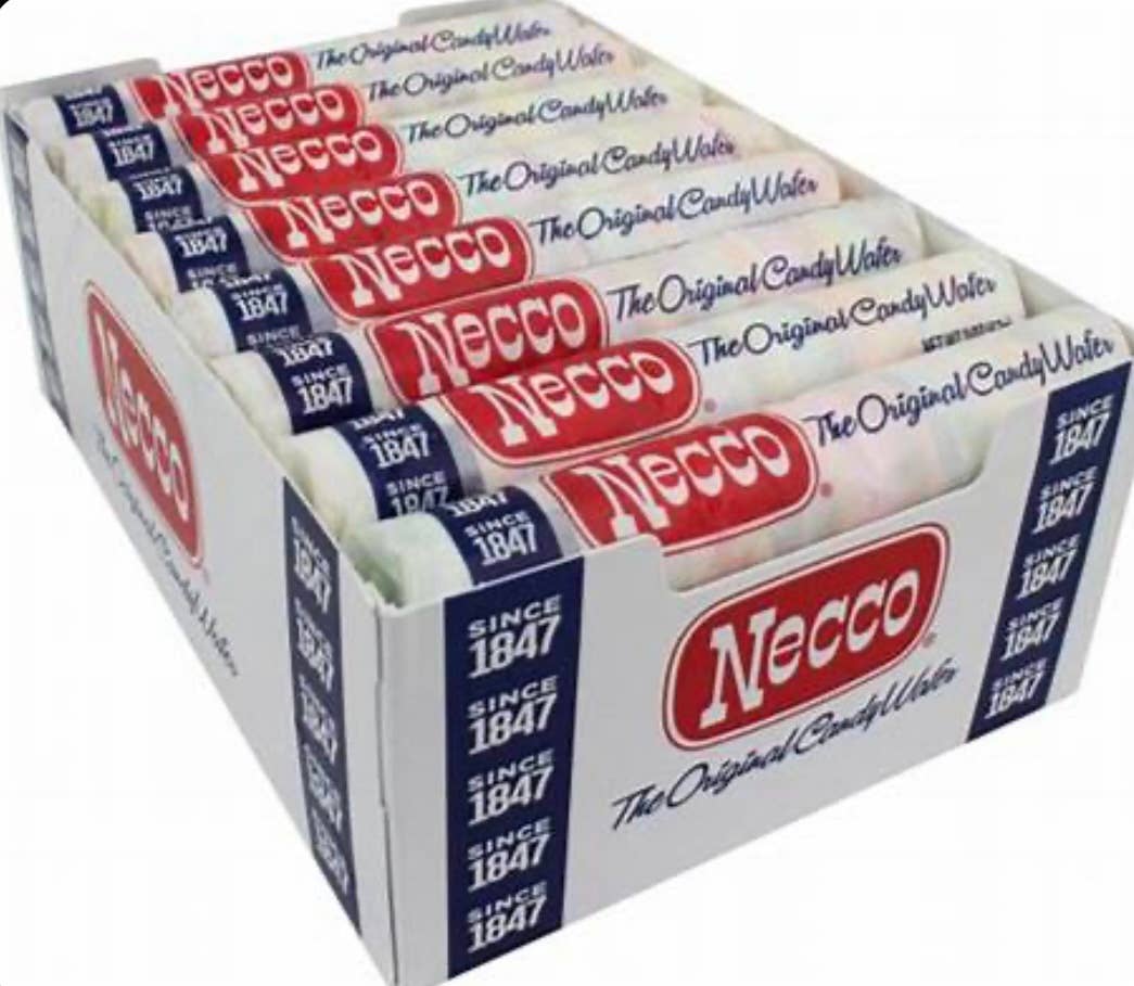 Nostalgic 1847 Original NECCO Candy Wafers 24ct Display Box