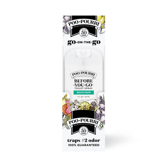 Poo~Pourri 1oz Pocket Sprayer 32ct w 4 Trays - Beach Bum