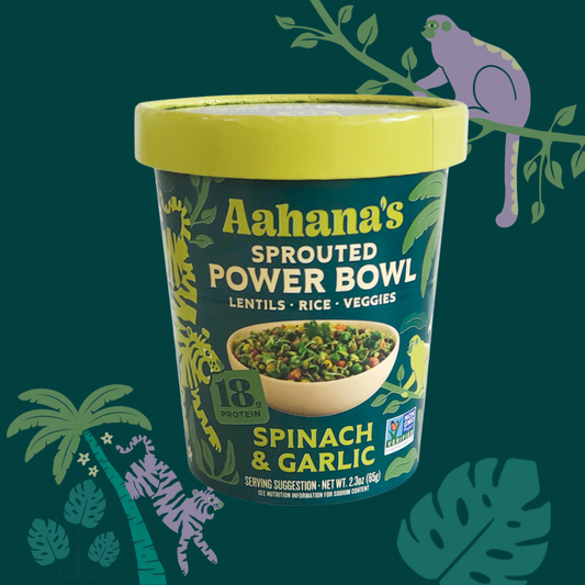 Spinach & Garlic - Sprouted Power Bowl - Vegan, Gluten-Free