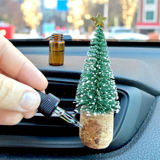 Christmas Tree Vent Clip Car Air Freshener Diffuser Reusable