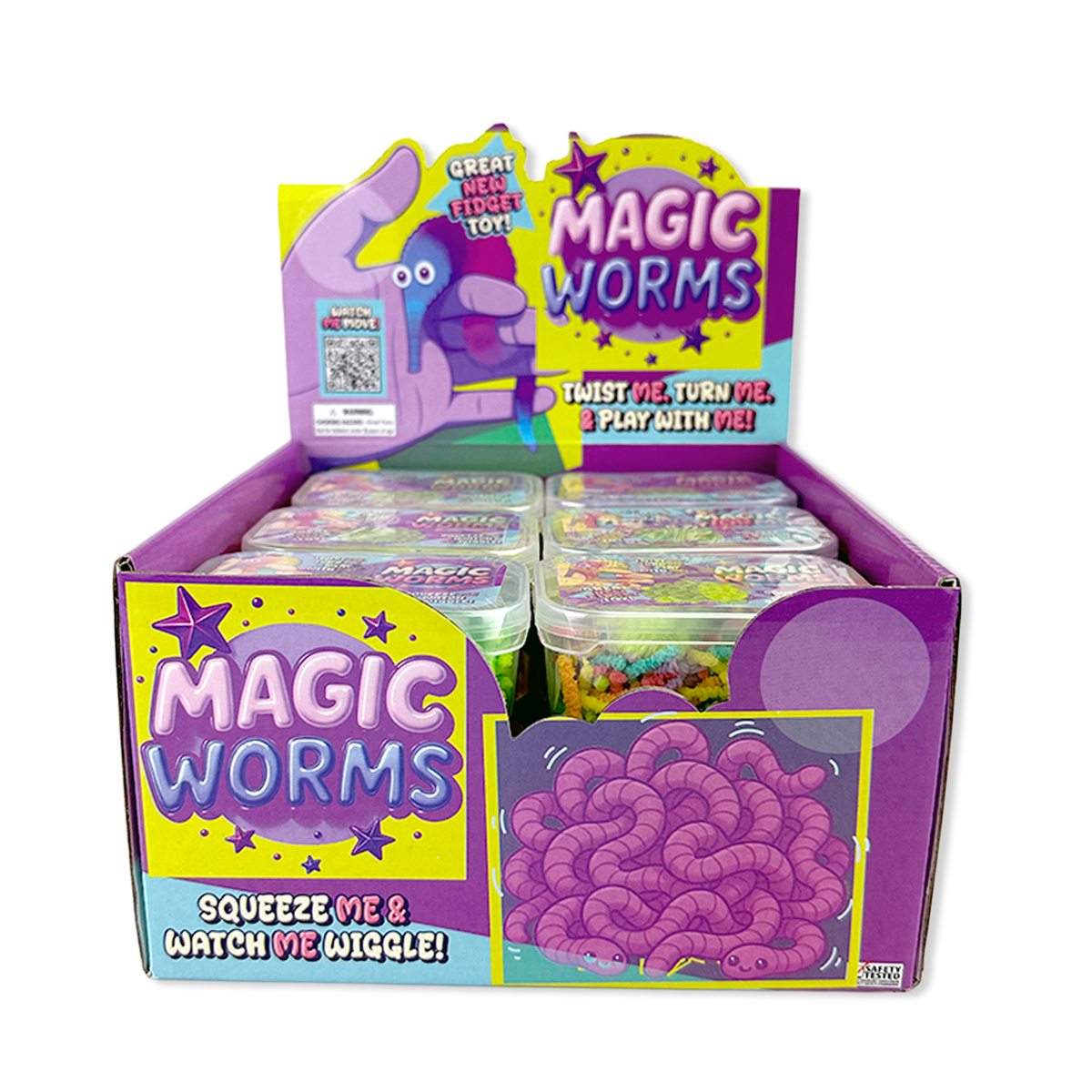 So Much Fun! Magic Worms Fidget Toy Assortment - 12/Display – The ...
