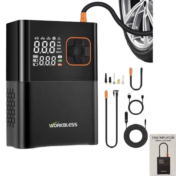 Digital Tire Inflator - #WB0501 - For Tires And Sport Balls 