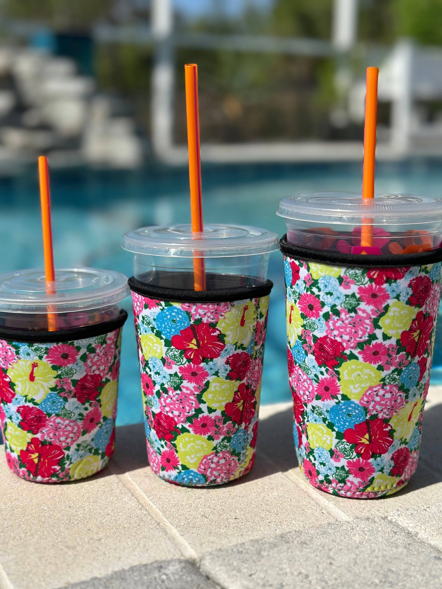 Cold Coffee Holder "color flower"