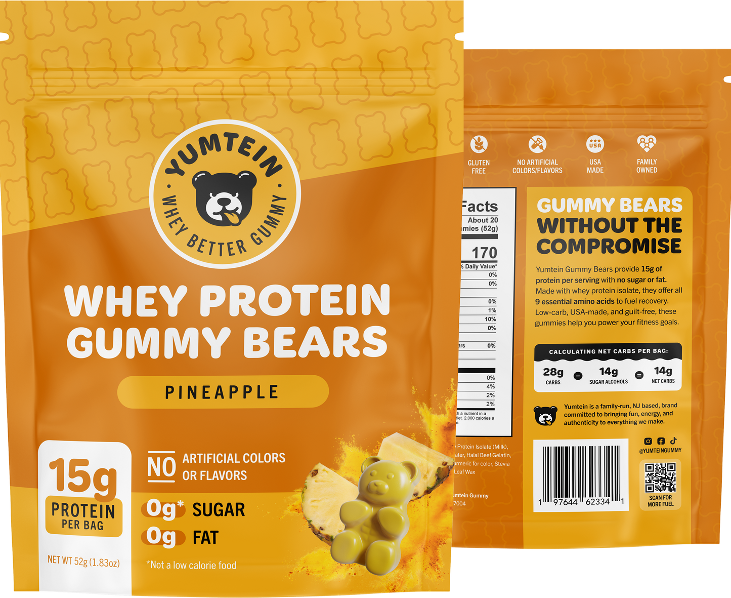 Pineapple Protein Gummy Bears