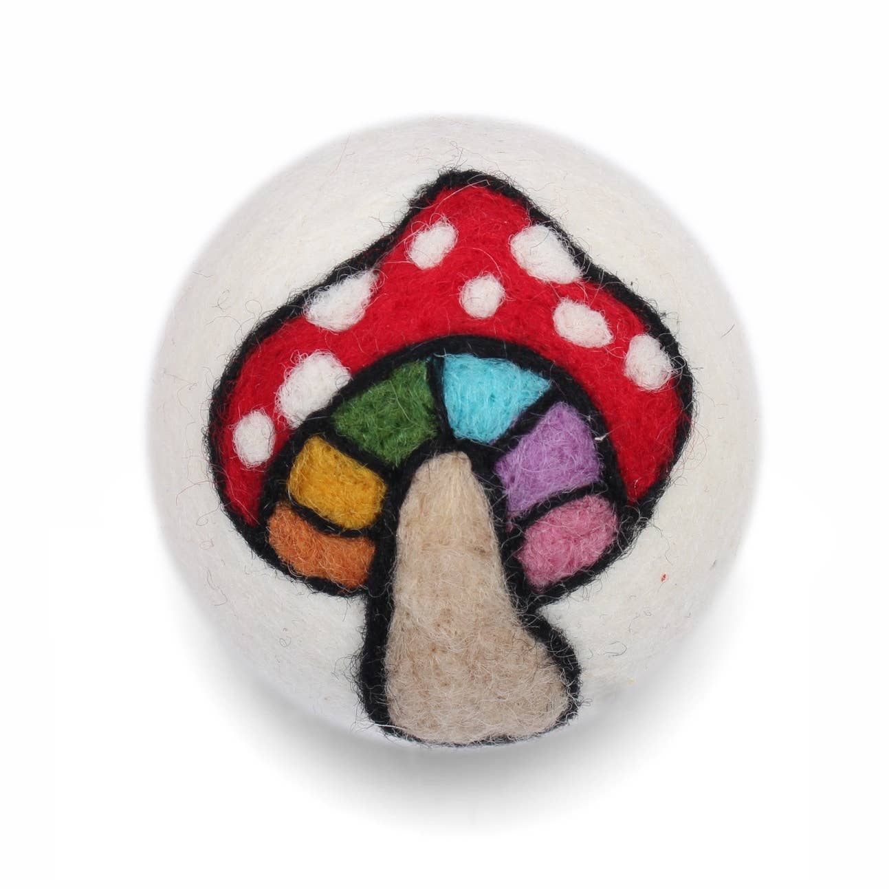 Mushrooms: Eco Wool Dryer Balls Fair Trade: Two Mushrooms