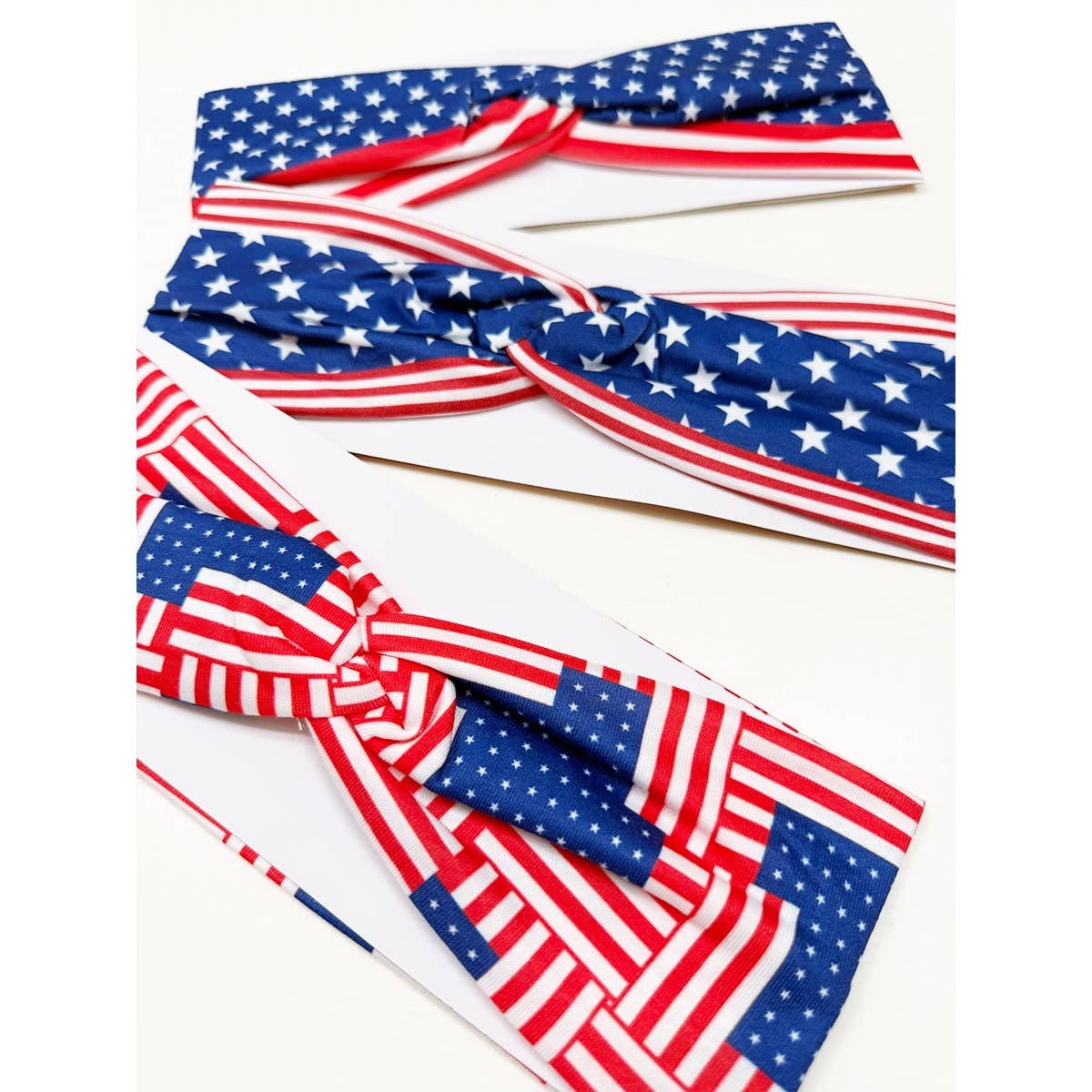 USA Flag American Patriotic Twisted  Head wrap
