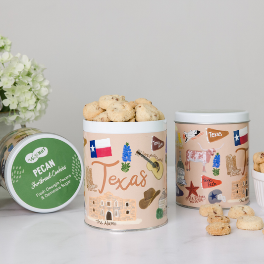 Texas State Gift Tin | Gourmet Shortbread Cookies or Nuts