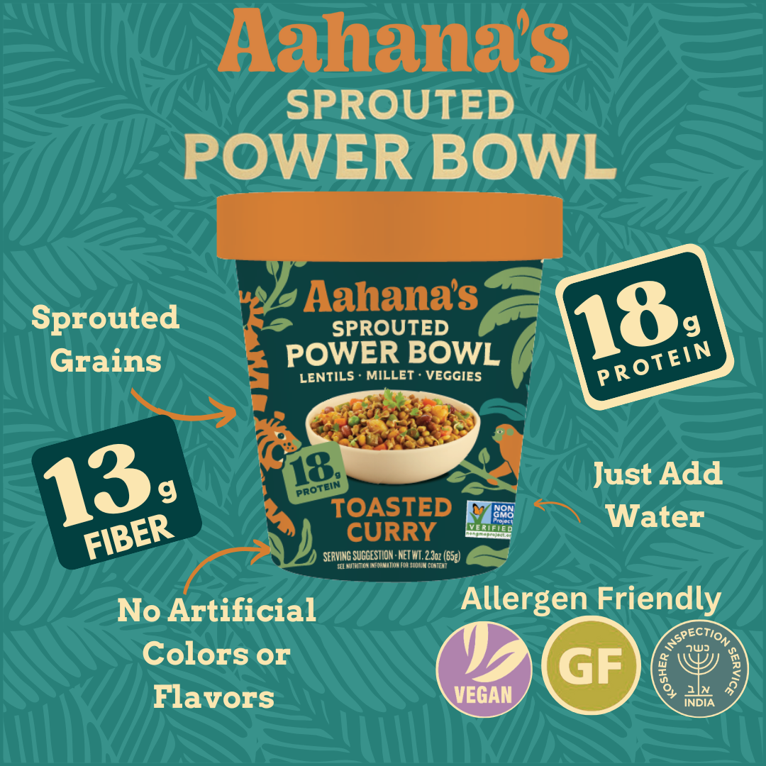 Toasted Curry - Sprouted Power Bowl - Vegan, Gluten-Free