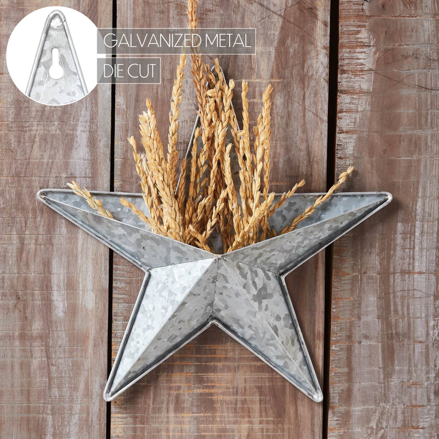 Metal Star Galvanized w/ Pocket 12x12