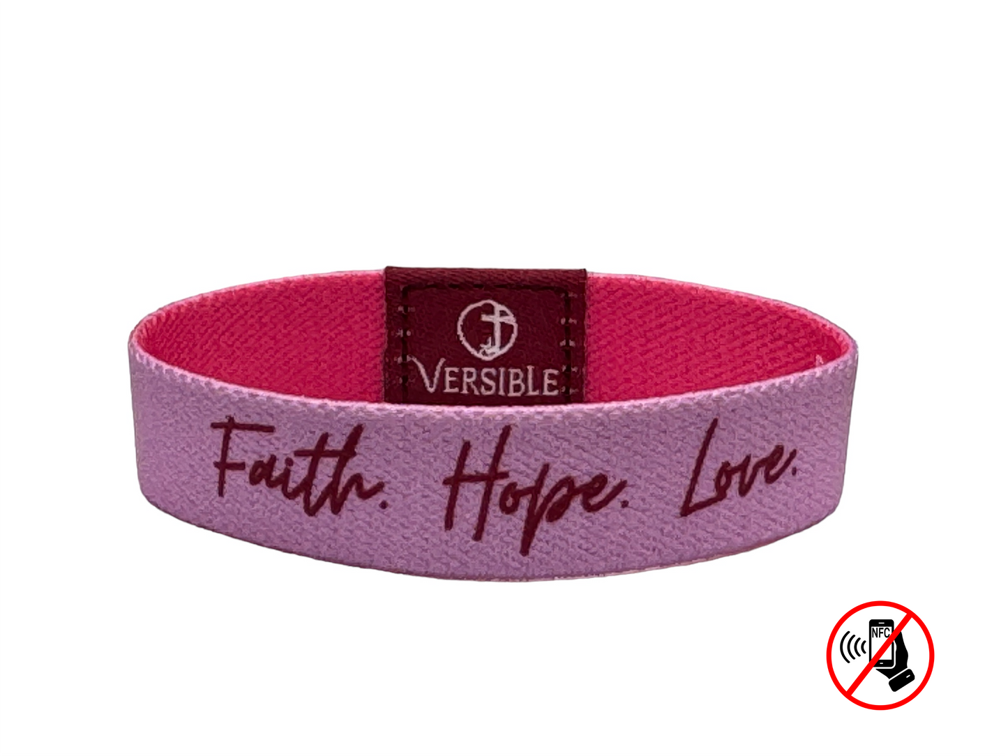 Versible® Wristbands - Solid Truths Collection: Small / Peach - Faith Over Fear