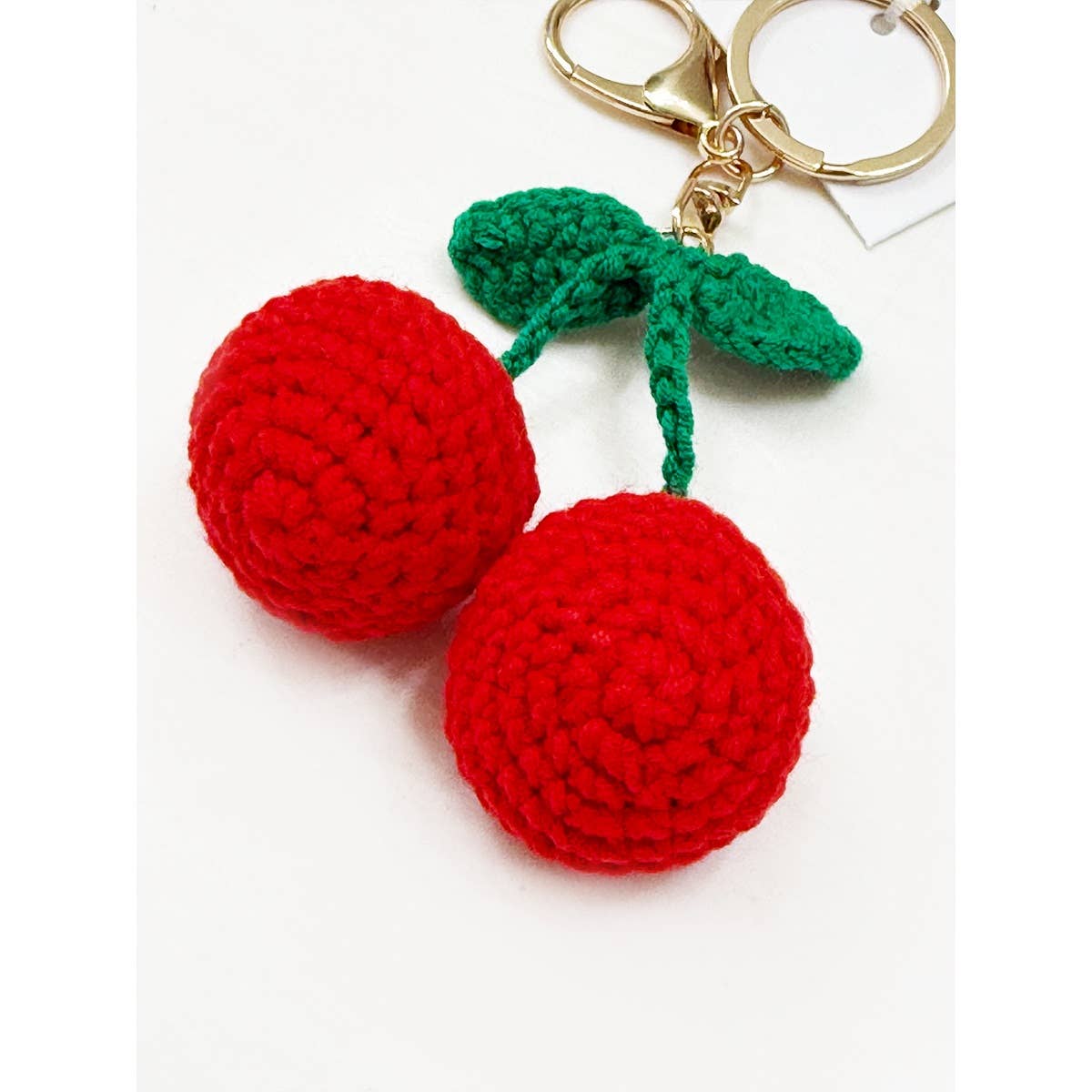 Hand Made Crochet Cherry Key Chain
