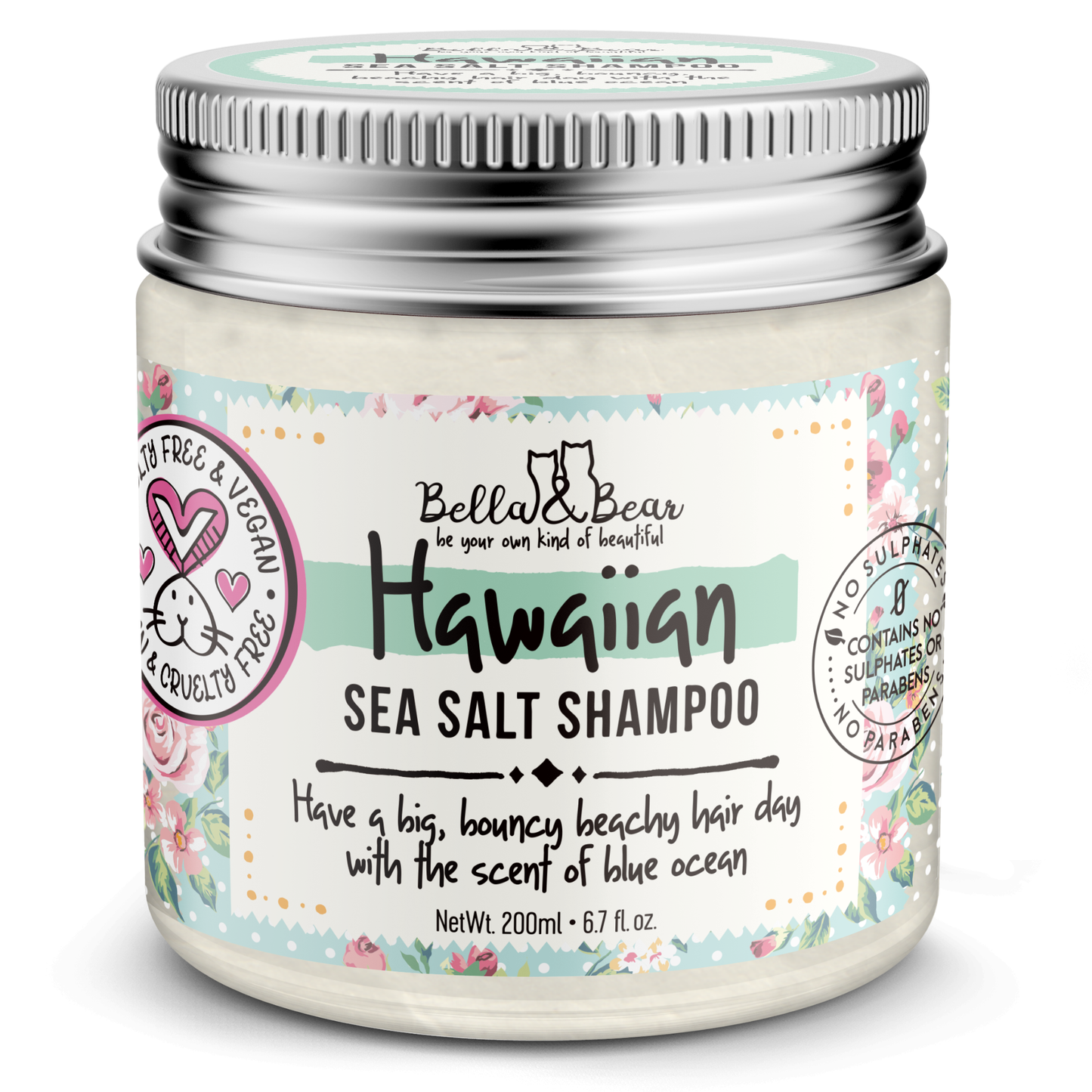 Hawaiian Sea Salt Shampoo | Hair Wash | Volume & Waves