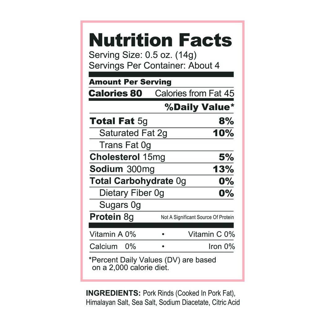 Pork King Good Pink Salt & Vinegar Pork Rinds 1.75 oz