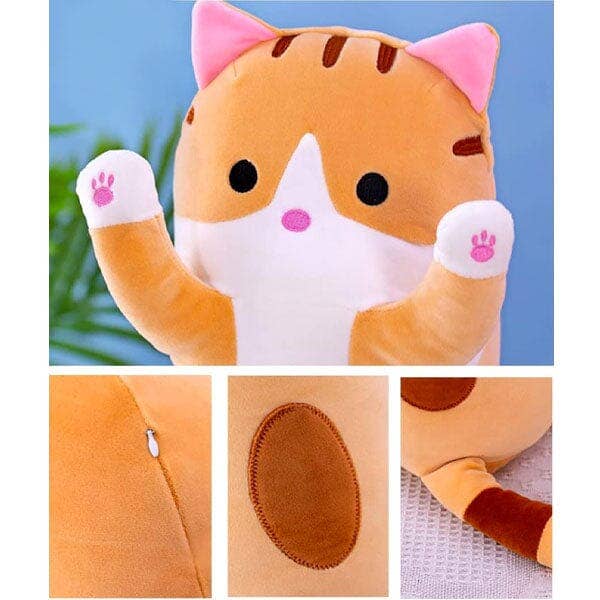 Long Animal Plush Toy Styles (3FT Long!) | Orange Tabby Cat