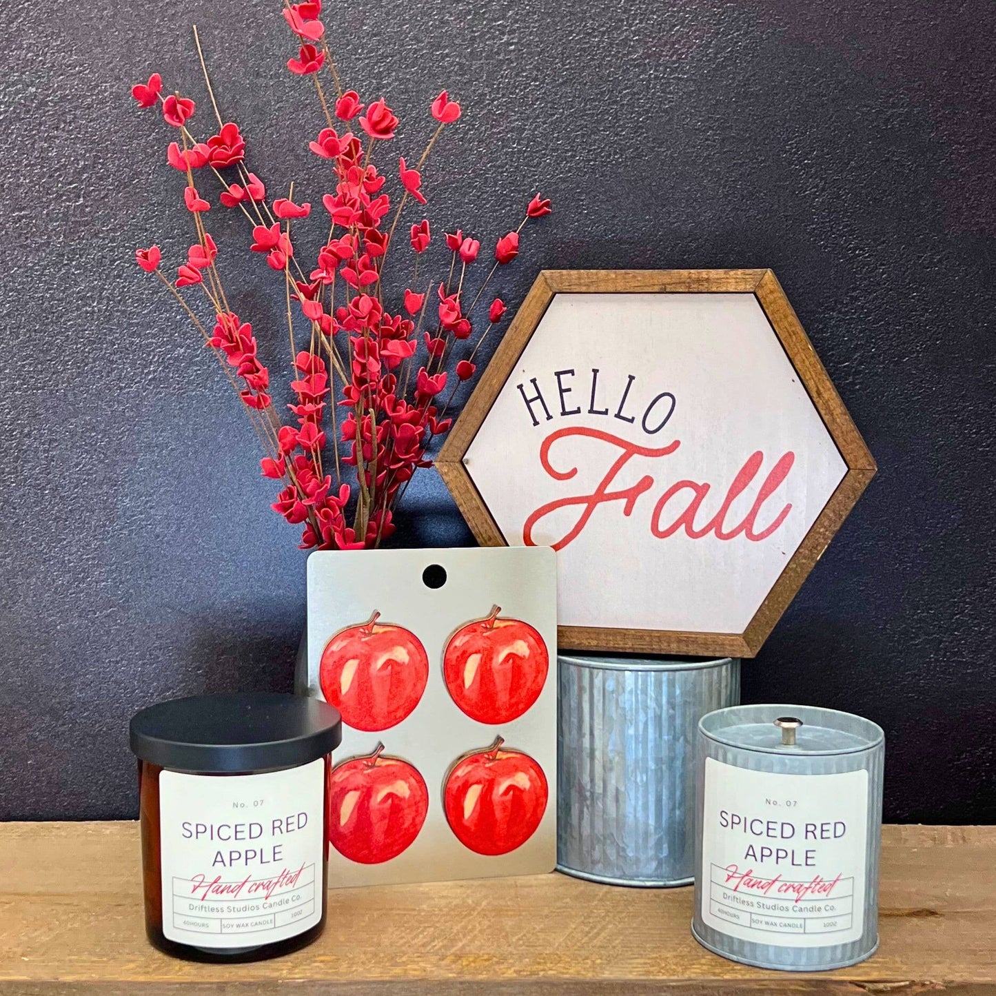 Spiced Red Apple Fall Farmhouse Candle - Wholesale Candles