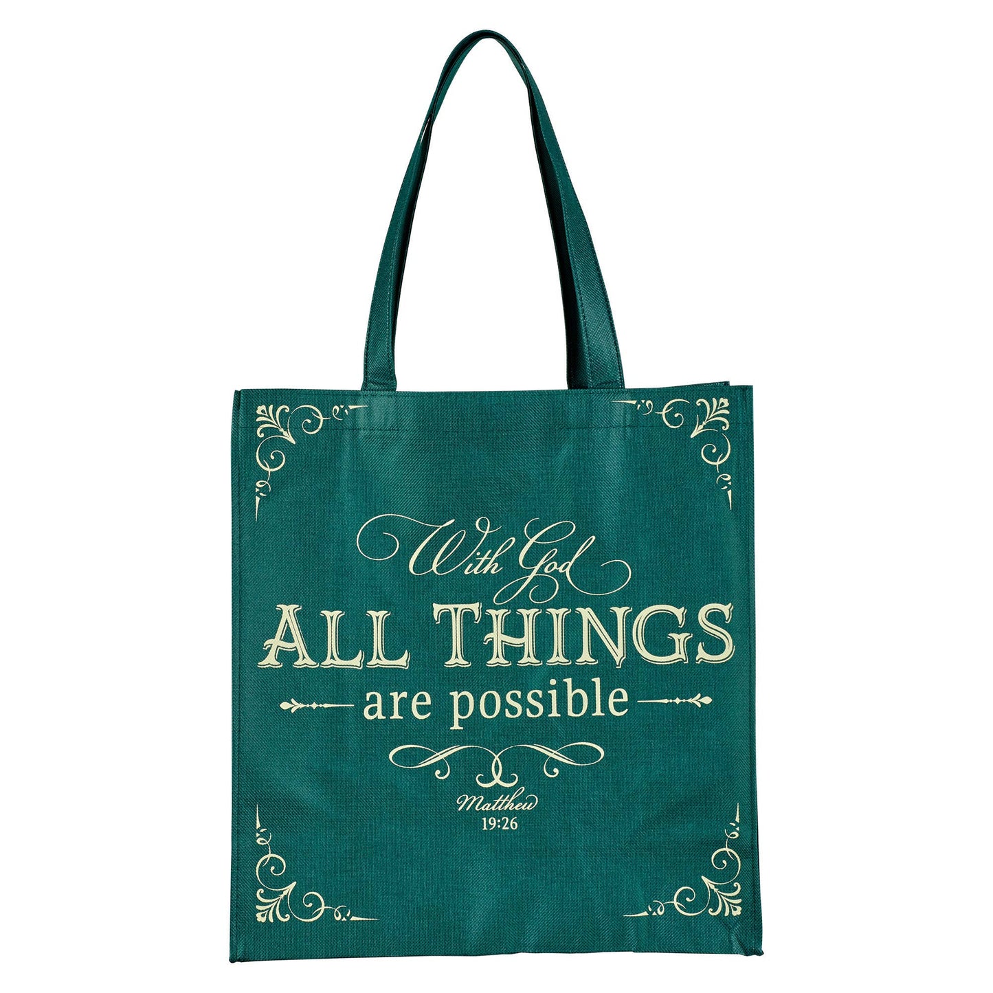 Tote Green With God All Things Matt. 19:26