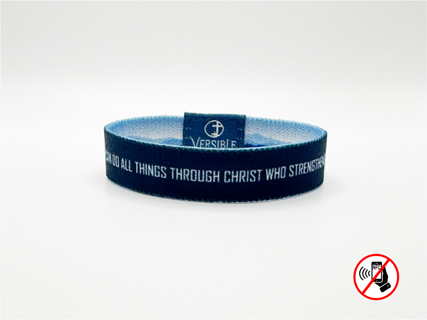 Versible® Wristbands - Mountain Horizon / Philippians 4:13 Medium