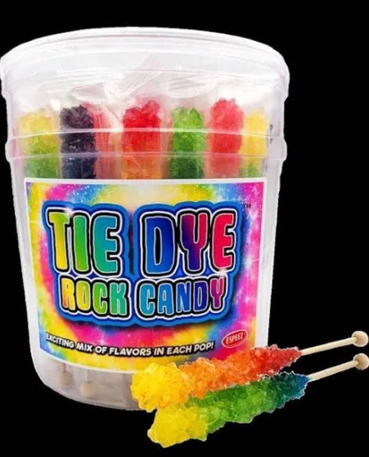 Nostalgic Old-Fashioned Rock Candy 🍭 “TYE DYE” 36 CT Tub