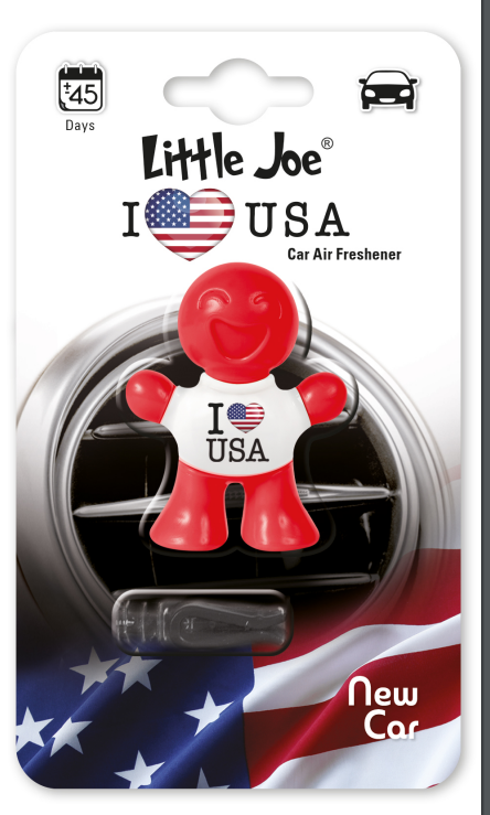 LITTLE JOE  I LOVE USA NEW CAR SCENT AIR FRESHENER