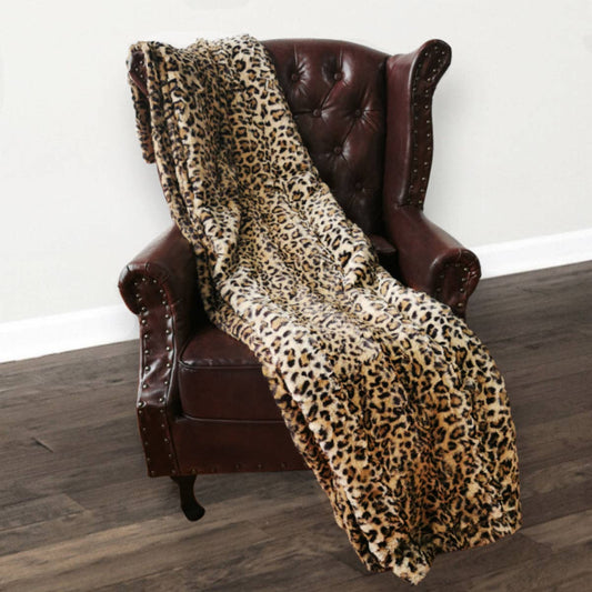 Cheetah 60 x 72 Minky Faux Fur Blanket