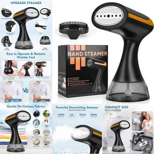 Premium Hand Steamer - 300ML Water Tank - One Touch