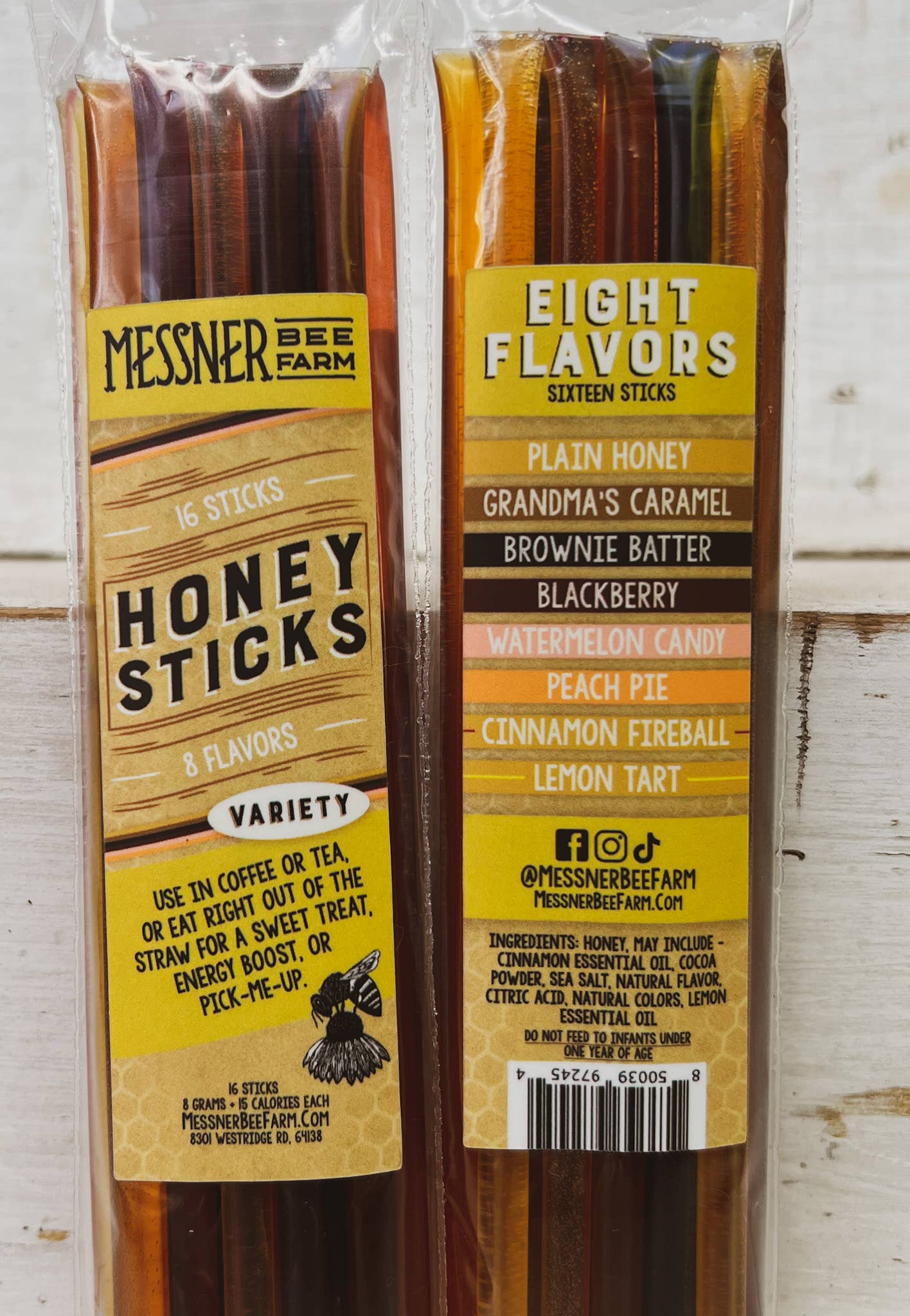 Honey Sticks Variety Pack - Pack of 16